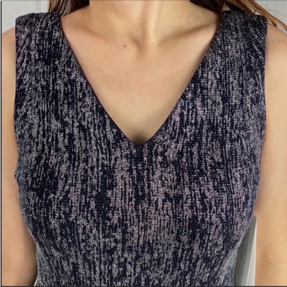CALVIN KLEIN METALLIC DRESS SIZE 4 - Picture 4 of 10